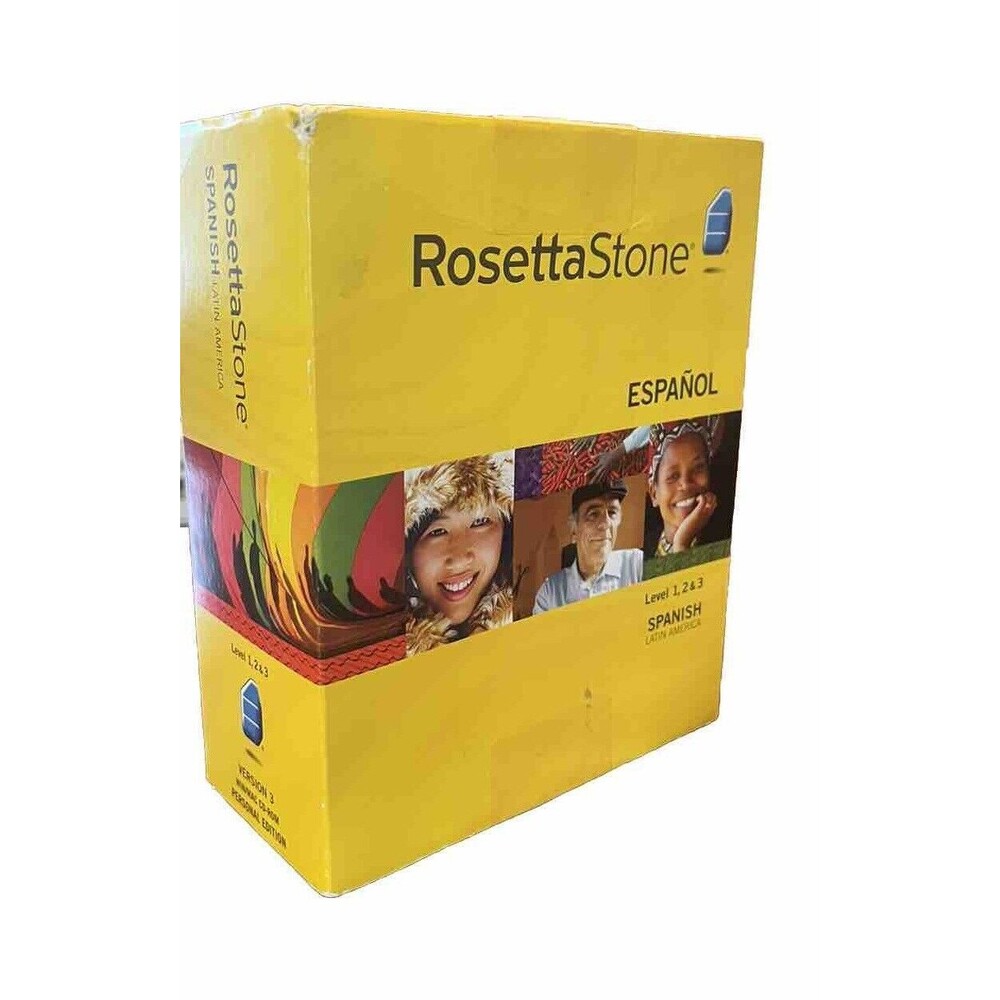 Rosetta Stone Latin America Spanish Levels 1-3 Interactive Software